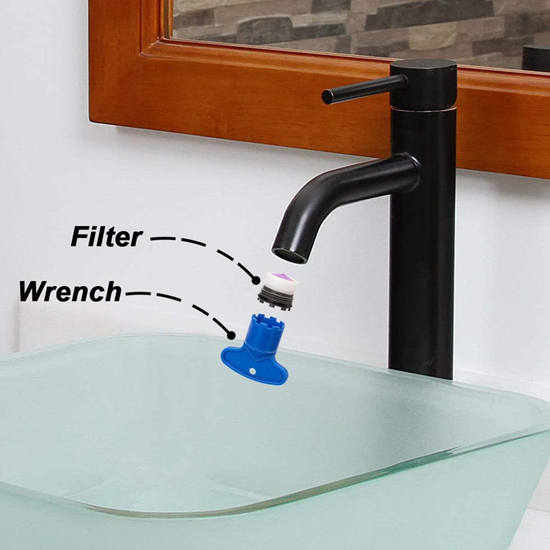 Cross-country built-in foaming device, built-in foaming wrench, kitchen faucet splash-proof filter screen, water outlet accessories Specification drawing