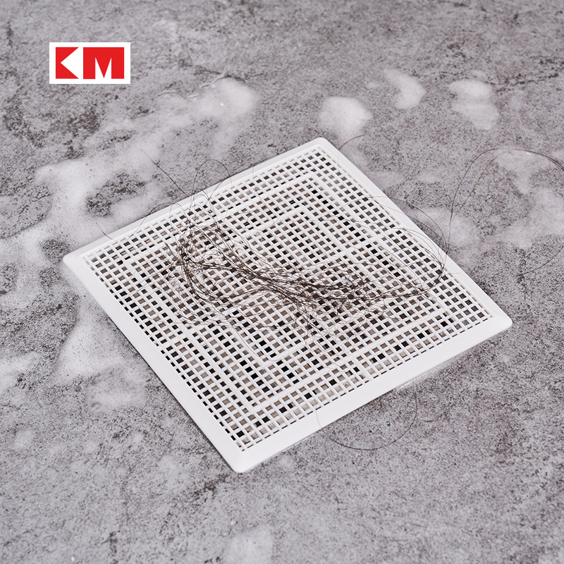 Japanese KM bathroom anti-hair, hair filter and hair-blocking net, kitchen sink anti-clogging wonder, plastic floor drain sticker details Picture