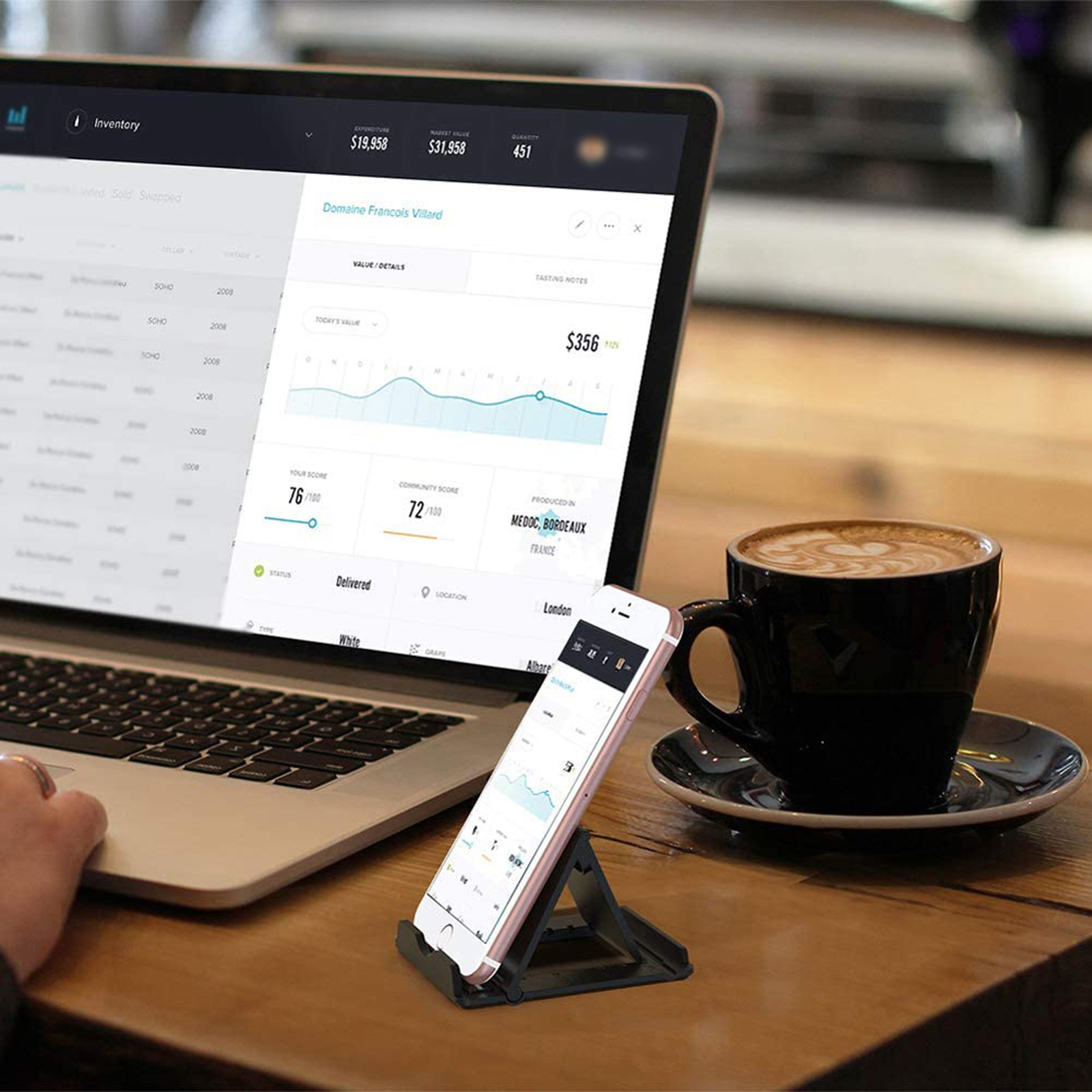 Extra-large mobile phone, tablet, desktop folding stand, video stand, reading stand, advertising gift stand Application Scenario