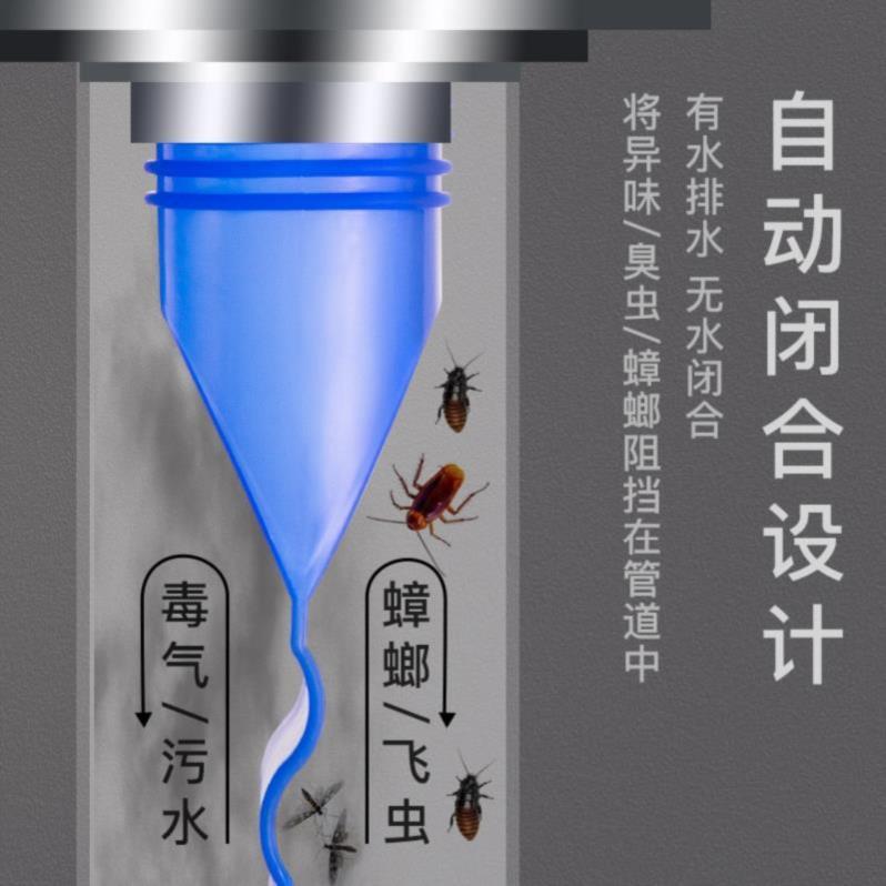 The inner core of the floor drain anti-odor device is a magic tool for blocking the sewer opening in the bathroom to prevent back odor and reverse smell. The silicone floor drain cover is anti-odor details Picture