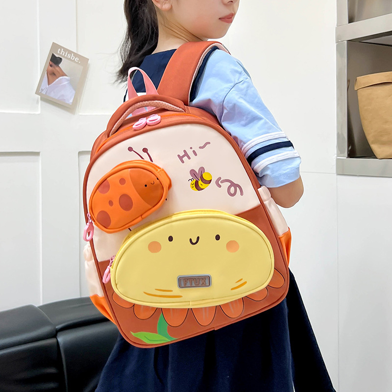 New children's schoolbags, cartoon and animation backpacks for kindergarten kids, medium and senior class boys and girls, and travel backpacks details Picture
