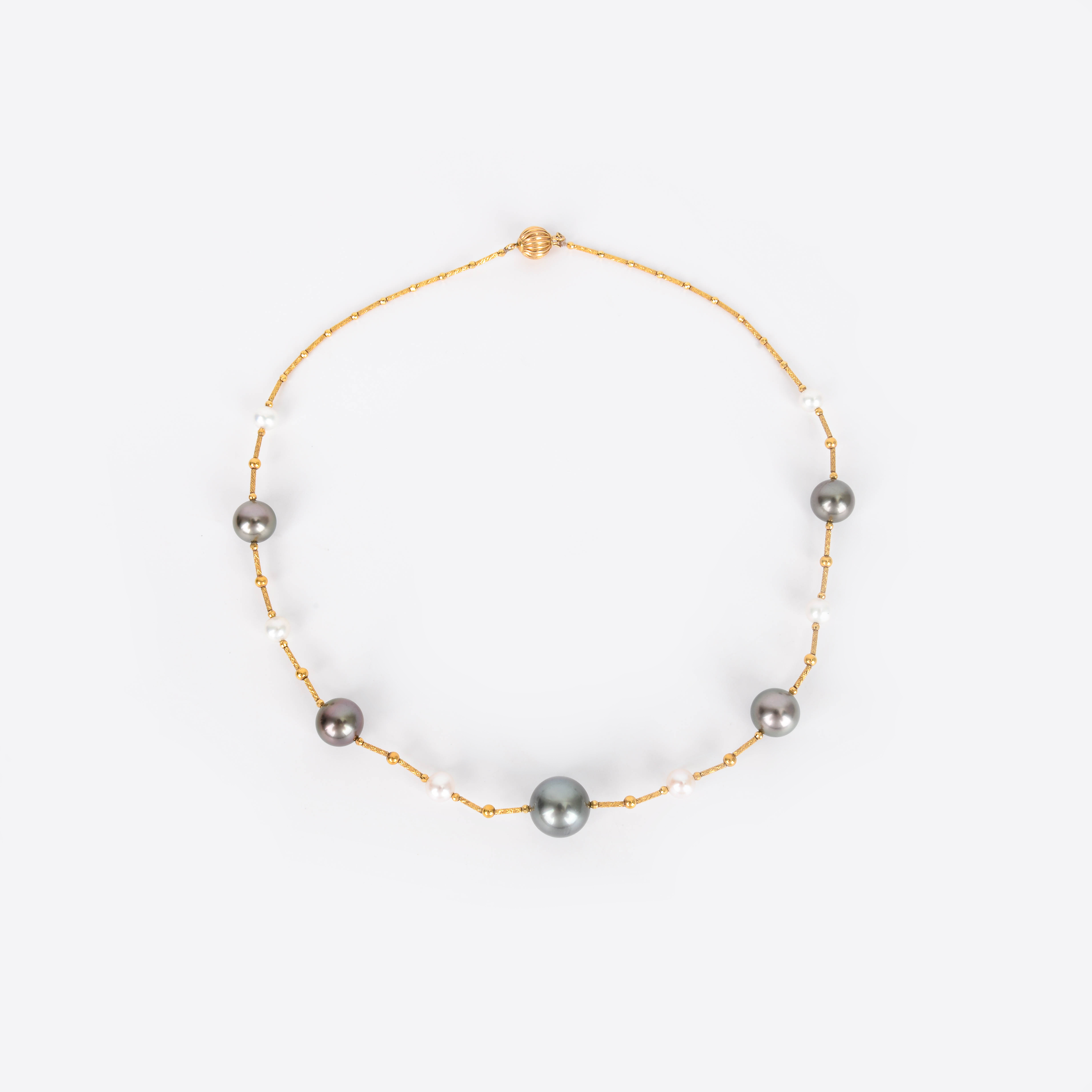 大溪地黑珍珠项链女轻奢高级感百搭锁骨链厂家批发