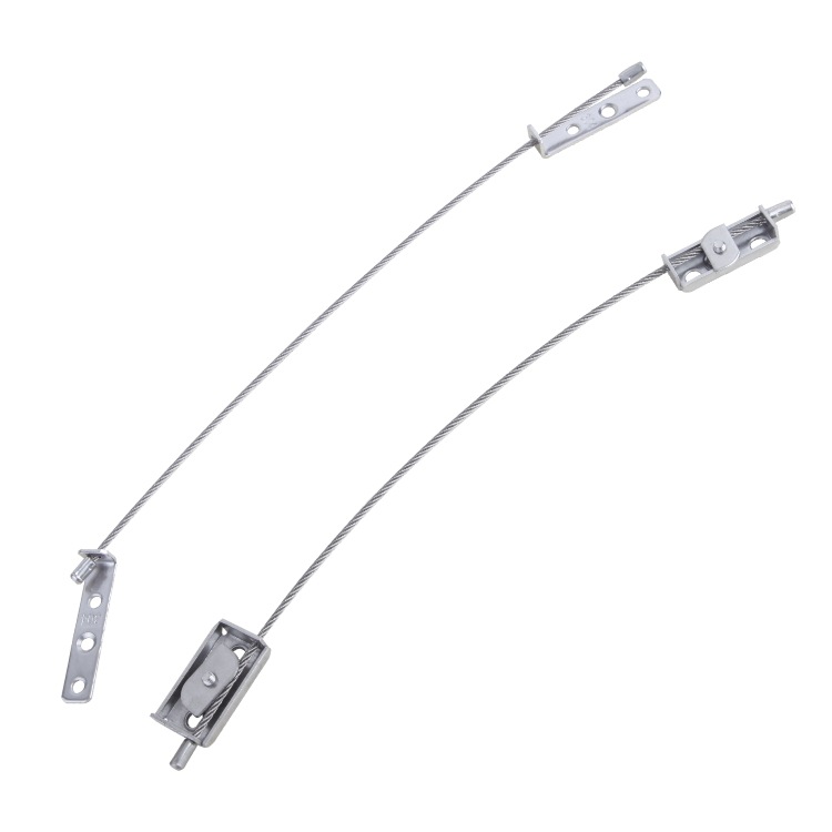 Thickened and reinforced 304 stainless steel anti-fall strip for door and window safety protection, anti-drop steel wire rope window anti-fall device Item Picture