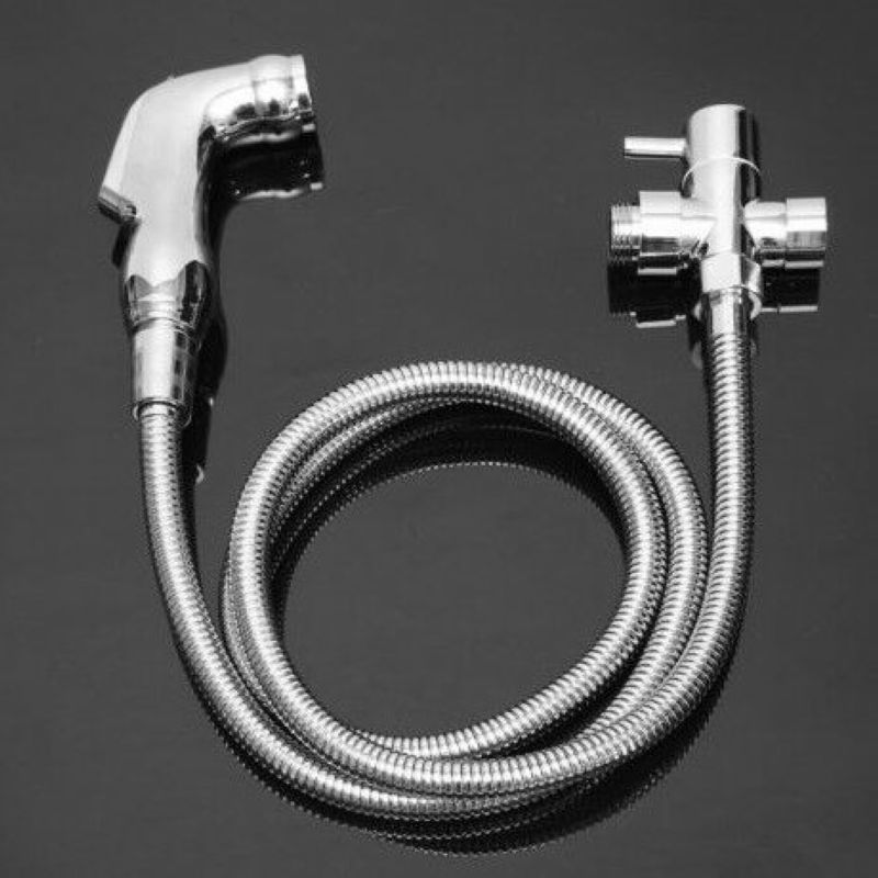 PU spring hose shower head, feminine washbasin, hand-held shower head set, plastic toilet, small spray gun, copper triangle valve details Picture