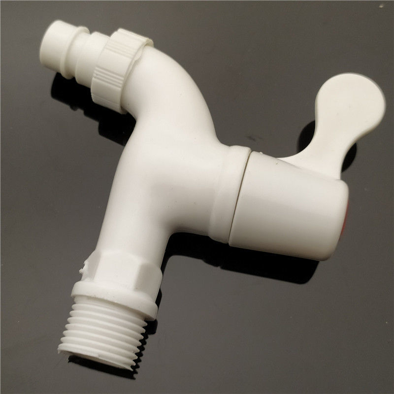 Wholesale of plastic faucets for household tap water, 4-point and 6-point project payment, simple and low price PVC quick faucets Specification drawing