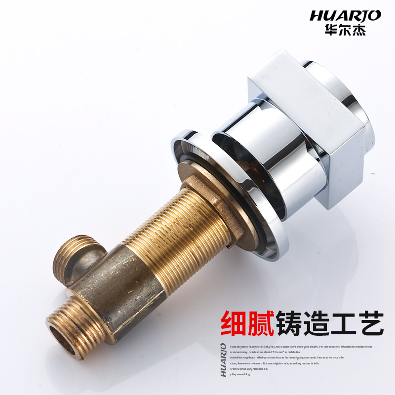 Washbasin, washbasin, bathroom bathtub, countertop, three-piece set, faucet, hot and cold copper body, one-in and one-out switch valve Specification drawing