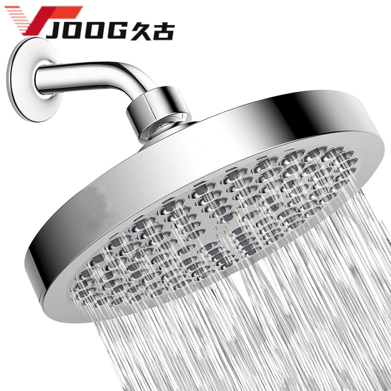 Cross-border foreign trade 6-inch shower head, pressurized showerhead, fully electroplated showerhead, top showerhead, small shower head, bathroom bathhouse full figure