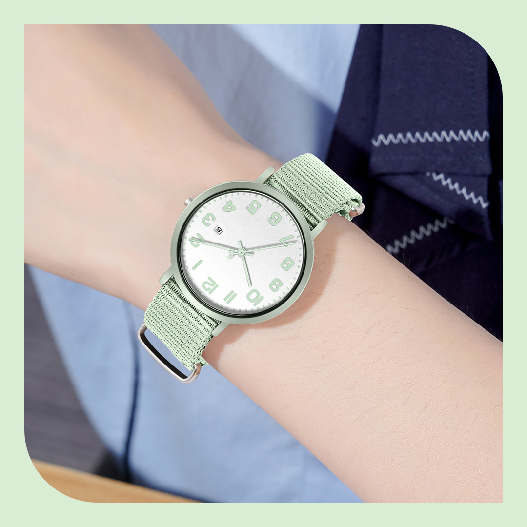 Yiwu Good Goods 2025 Korean JULIUS Harajuku Fine Alloy Case Single Calendar Breathable Woven Strap Waterproof Quartz Student Series JA-1552 Specification image