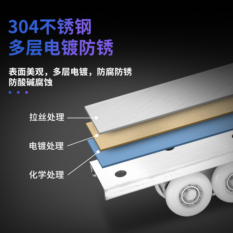 Stainless steel nylon hanging wheel doors, Windows, sliding doors, sliding doors, silent new style, thickened buffer bearing, aluminum alloy pulley Application Scenario
