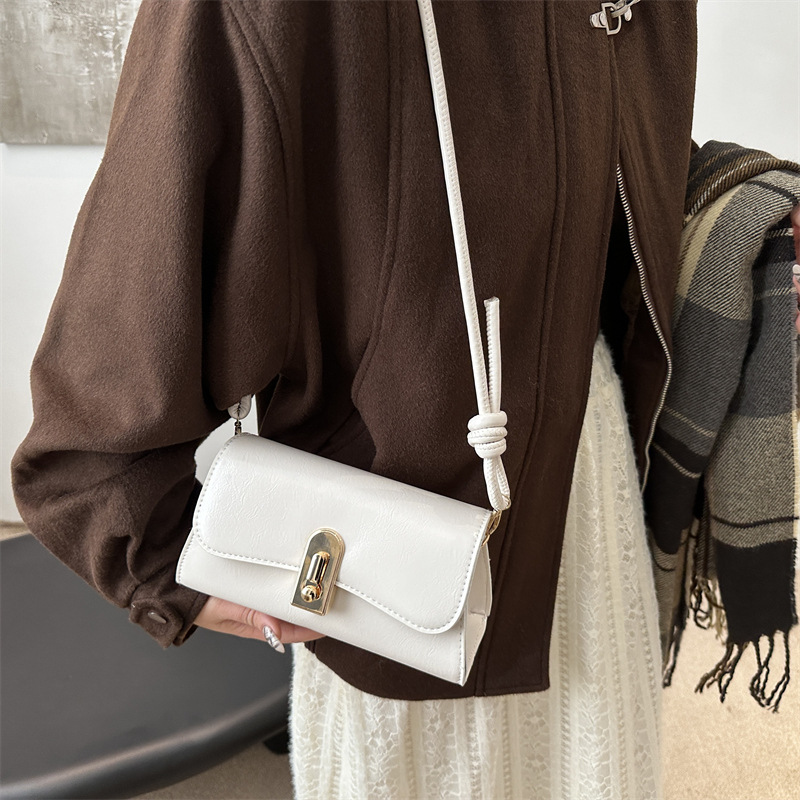 This year, a new, fashionable and retro crossbody bag for women's winter 2024 is in vogue. It's a single-shoulder small square bag for commuting details Picture