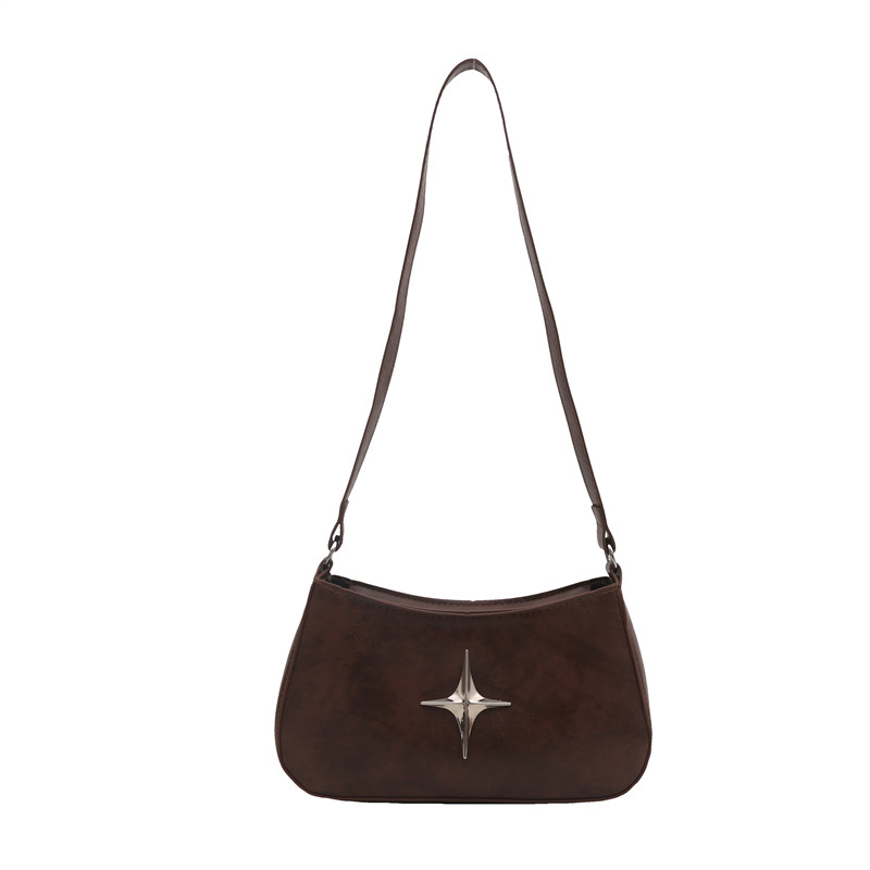 French bags for women 2024 New style: Fashionable and trendy single-shoulder bag, small square bag for women, elegant and versatile, underarm baguette bag Item Picture