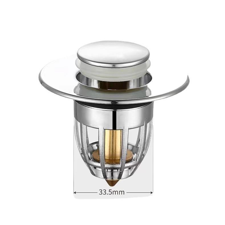 Washbasin face sink leak plug, washbasin bounce core drain, universal accessory, press-type anti-odor return little magic tool Item Picture