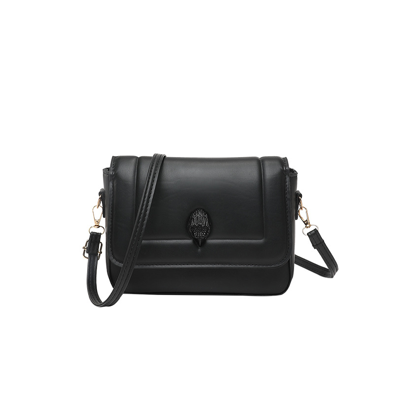 The 2025 new Korean style simple and fashionable women's bag, single-shoulder crossbody bag, solid color, elegant and trendy, small square bag for women, trendy Item Picture