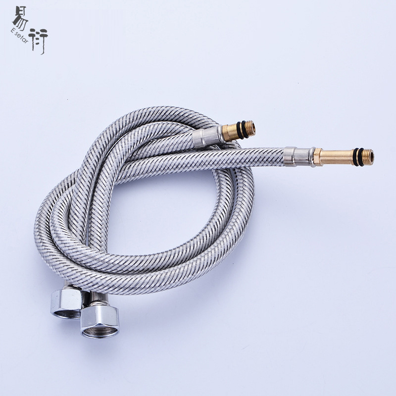 Basin hose, vegetable basin hose, braided metal hose, stainless steel single and double head hose, Angle valve hose full figure