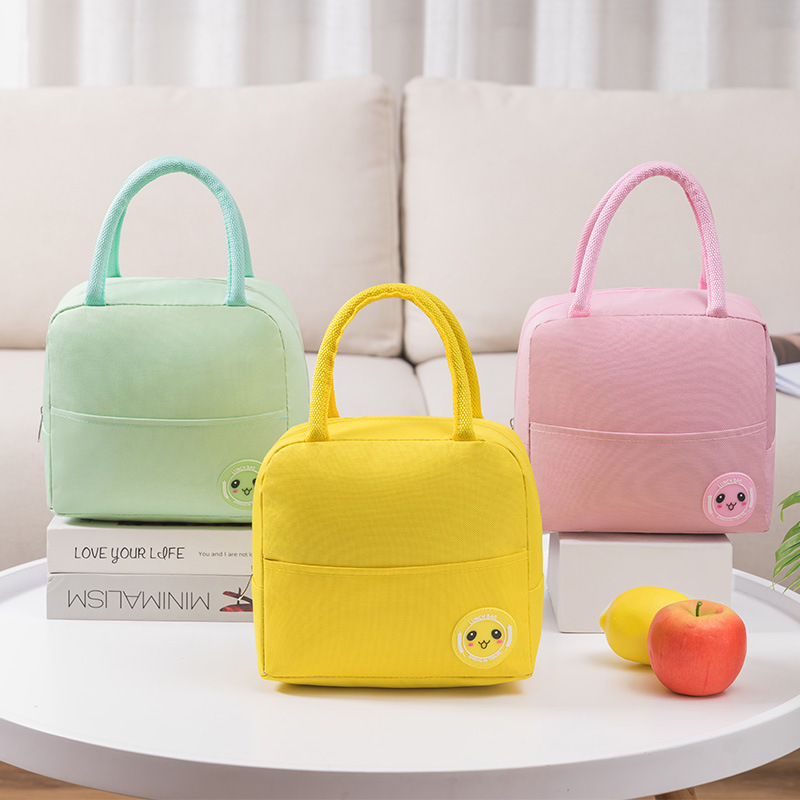 The new type of lunch box bag, hand-held insulated bento bag, is portable for going out to work. Take the lunch bag with you for food storage and preservation Specification drawing