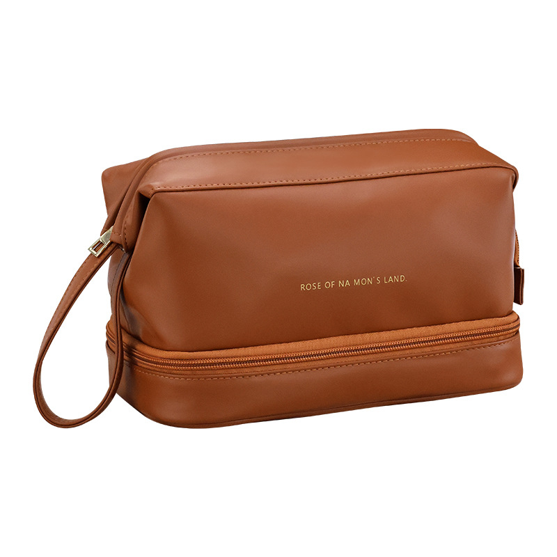 New PU makeup bag, Cloud Travel, portable, large-capacity, high-end travel toiletries and cosmetics storage bag Item Picture