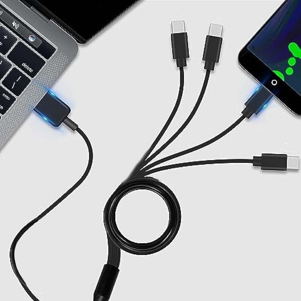 Type-c 1-to-6 charging cable, 6 USB C-head chargers, 1 PD 4-6 multi-device charging data cable Application Scenario