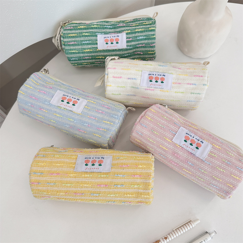 4951 High appearance level, InS-style stationery pencil case, large capacity storage bag, sundries, cosmetics organization, hand-held bag full figure