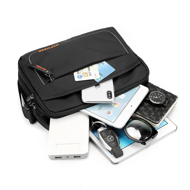 wepower's new unisex casual crossbody bag, a versatile sporty shoulder bag with a large capacity for men Item Picture