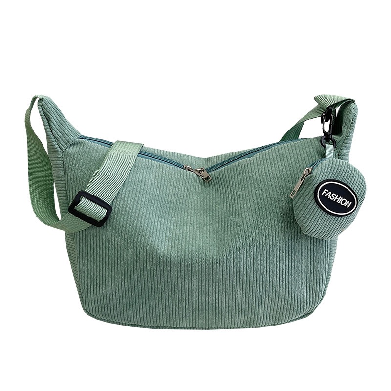 Autumn new corduroy women's bag 2024, fashionable large-capacity women's bag, high-quality mother-and-child bag, casual single-shoulder crossbody bag Item Picture