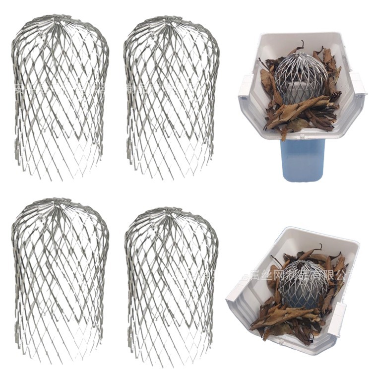 New telescopic round head mesh filter, straight cylinder 3-inch gutter drainage floor drain anti-clogging leaf filter screen cover Item Picture