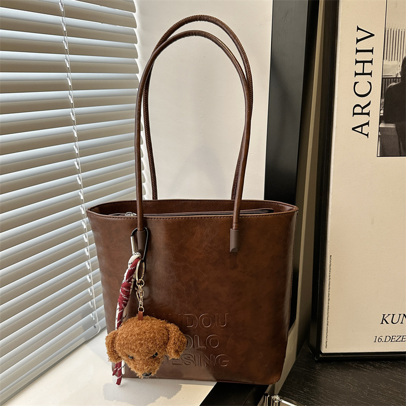 Korean Instagram Tote bag 2024 Winter New style, trendy and high-end underarm bag, large capacity, fashionable and versatile shoulder bag full figure
