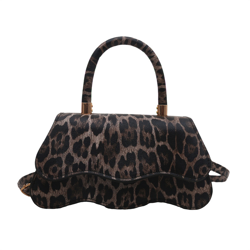 Niche design leopard print bag 2025 Spring New trendy and fashionable single-shoulder bag, personalized and creative single-shoulder bag for women Item Picture