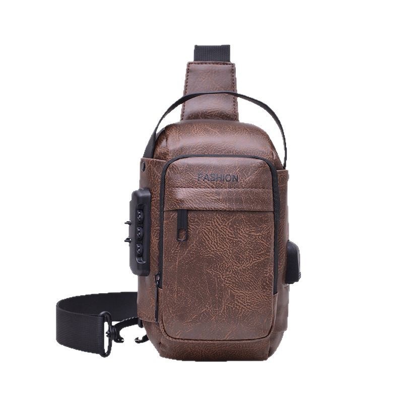 High-end men's chest bag, crossbody bag, new motorcycle bag, casual bag, single-shoulder bag, fashionable multi-functional sports bag Item Picture