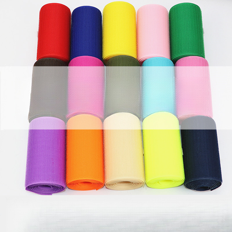 10cm wide Velcro color double-sided adhesive, nylon burr, clothes, mother-and-child buttons, sofa stickers, anti-drop adhesive full figure