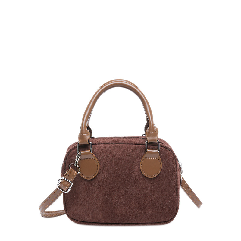 2025 Niche design new women's bags, spring retro velvet pillow bag, commuting hand-held small bag, single-shoulder bag Item Picture