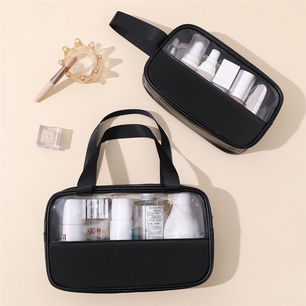Carefully selected pu cosmetic bags, waterproof storage toiletry bags, large-capacity portable storage bags, hand-held travel storage bags Application Scenario
