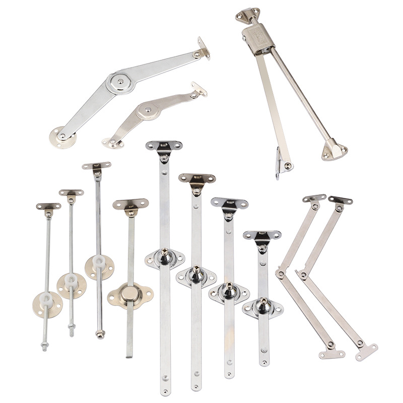 Bottom flip door pull rod, two-fold pull rod, cabinet door pull rod, cabinet hardware accessories, folding pull rod, cabinet door support rod details Picture