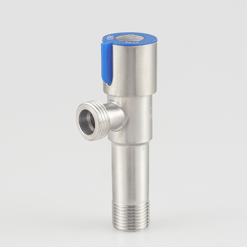 Wholesale of cross-border stainless steel Angle valves for household bathroom water heaters, one-inlet and one-outlet Angle valves, and 4-minute eight-shaped toilets Specification drawing