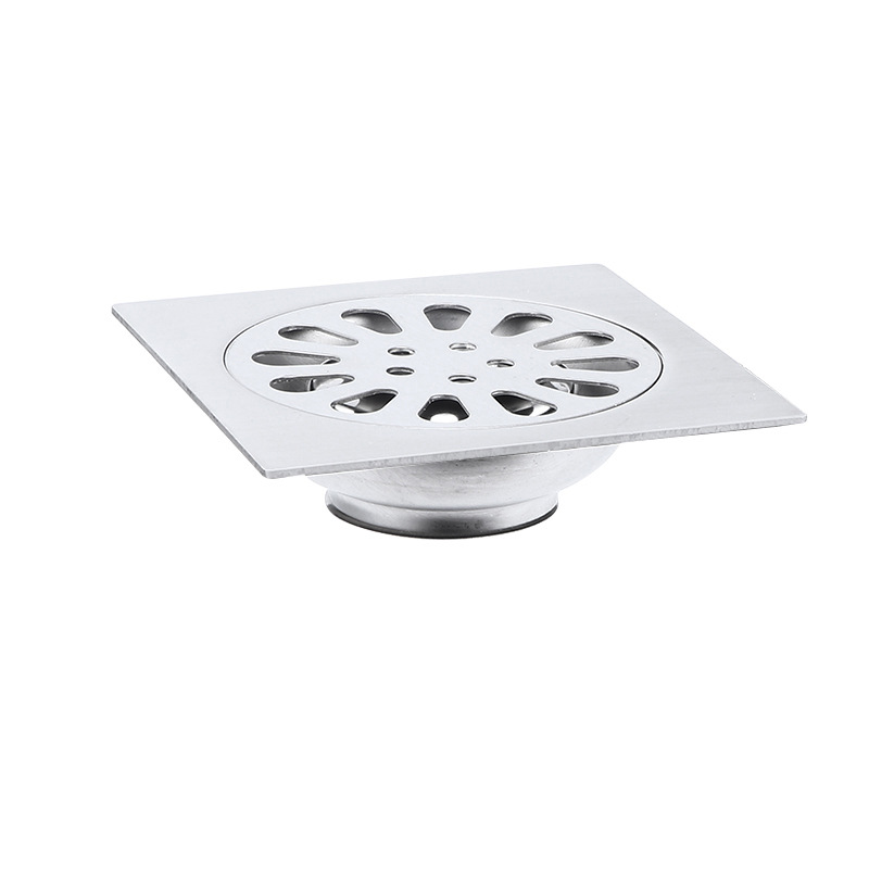 Stainless steel floor drain for bathroom 50 anti-odor floor drain, square floor drain for bathroom washing machine dual-purpose engineering floor drain wholesale Item Picture