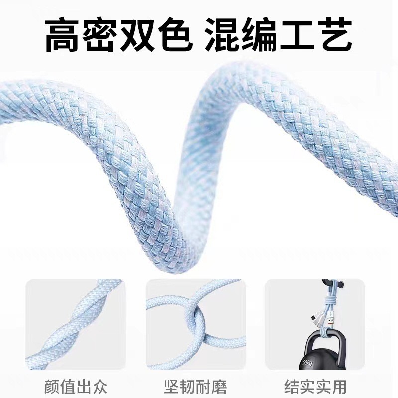 66w Super fast charging braided one-to-three data cable, suitable for Huawei and Apple charging cables, mobile phone fast charging data cable Application Scenario