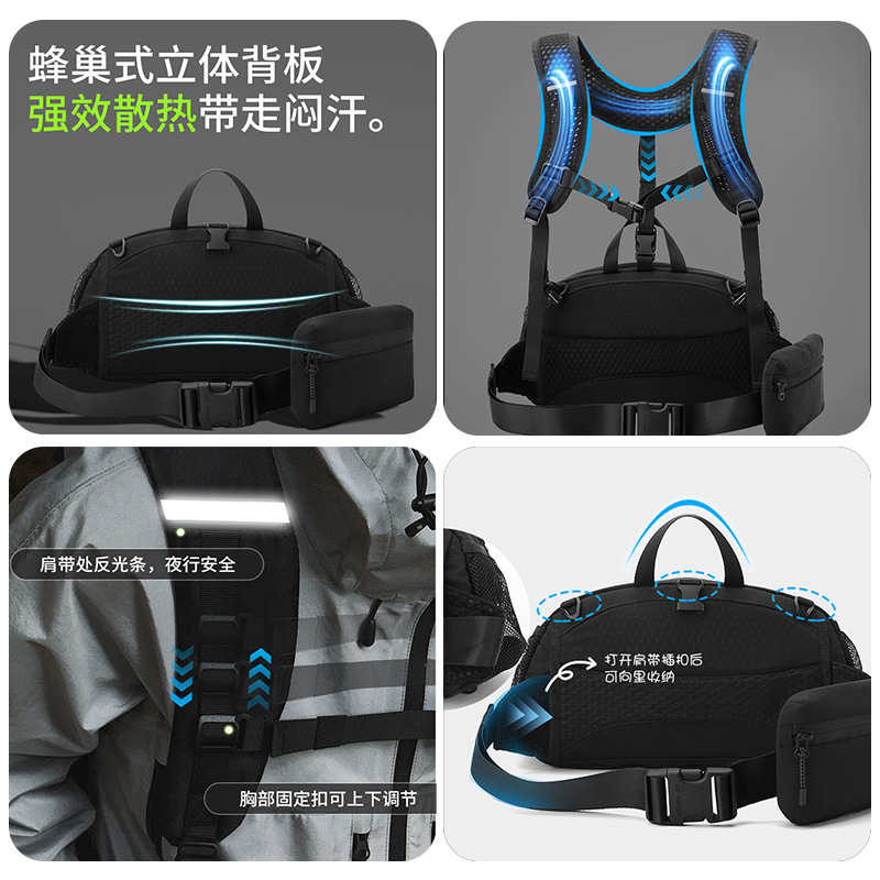 WEPOWER's new unisex backpack, outdoor travel waist bag, lightweight travel, sports and cycling chest bag Application Scenario