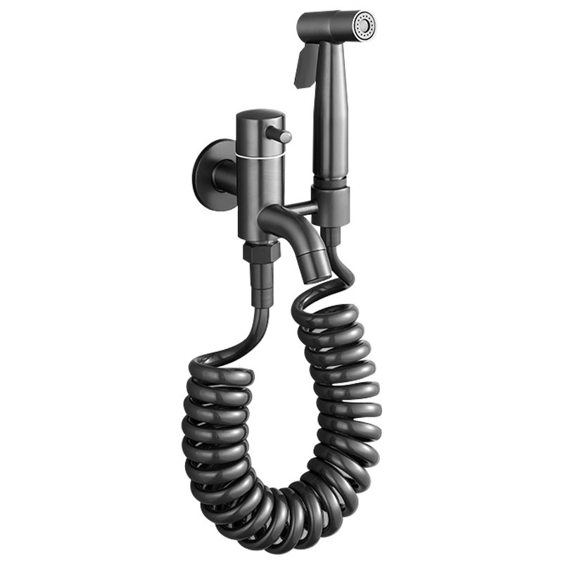 Two-in-one water gun, balcony mop, sink faucet with spray gun, dedicated bathroom, toilet, and high-pressure flushing for the toilet Item Picture