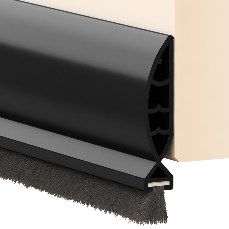 Door bottom sealing strip, bedroom door windproof and insect-proof baffle, silent and soundproof wonder, anti-theft door gap filling rubber strip Item Picture