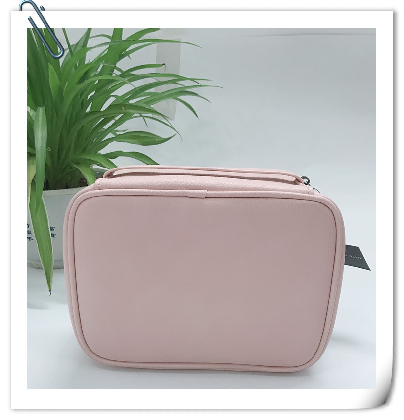Fashionable PU leather makeup bag, multi-functional storage bag, hand-held makeup bag, waterproof travel bag, travel toiletries bag details Picture
