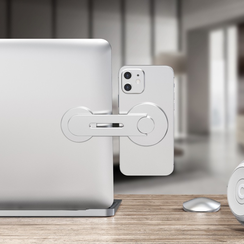 Cross-border magsafe computer screen stand, floating screen, hidden car stand, invisible magnetic mobile phone stand full figure