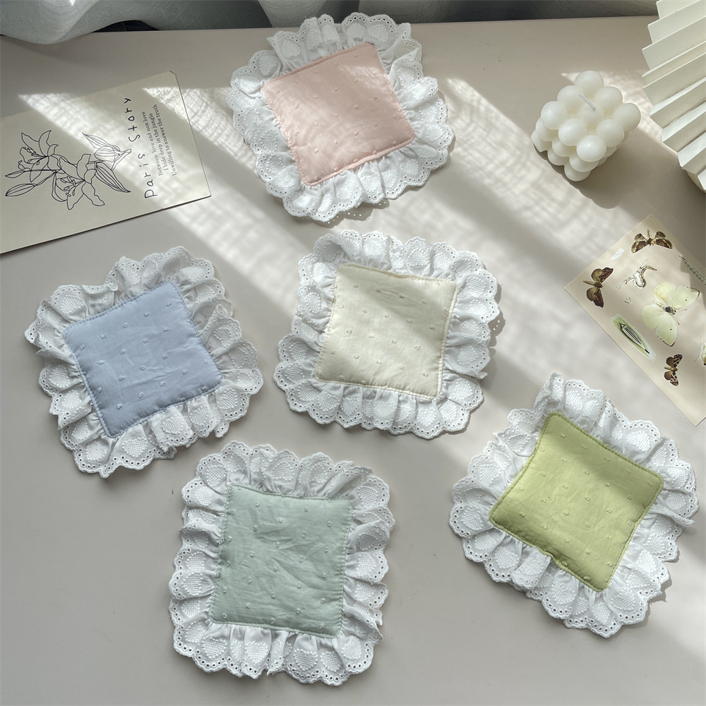 55143 Cute lace napkins, placemats, coasters, multi-purpose restaurant coffee cups, Western cuisine, edible, heat-resistant Specification drawing