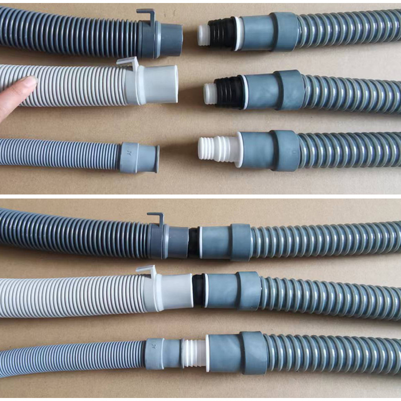The 21-32 extension and reducer joint for the washing machine drain pipe is used to extend the plastic joint and extend the connection head of the sewer pipe Specification drawing