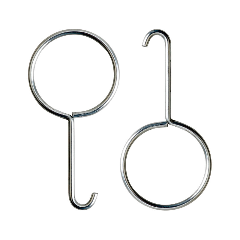 Original manufacturer's creative 60mm galvanized steel circle hook multi-functional curtain small hook S hook is in stock and available for supply Specification drawing
