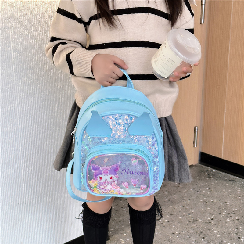 New sequined children's schoolbag, cute cartoon backpack for boys and girls in kindergartens, small and middle class backpack for export Application Scenario