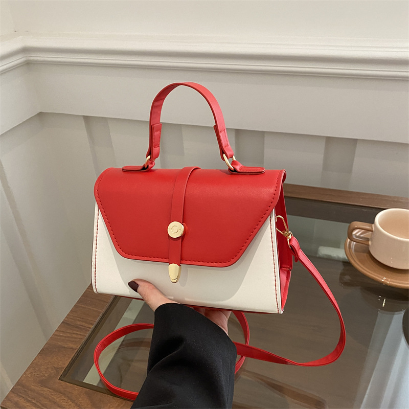 New women's bag for 2025 Spring/Summer, single-shoulder crossbody bag, retro commuting fashion, versatile hand-held small square bag full figure