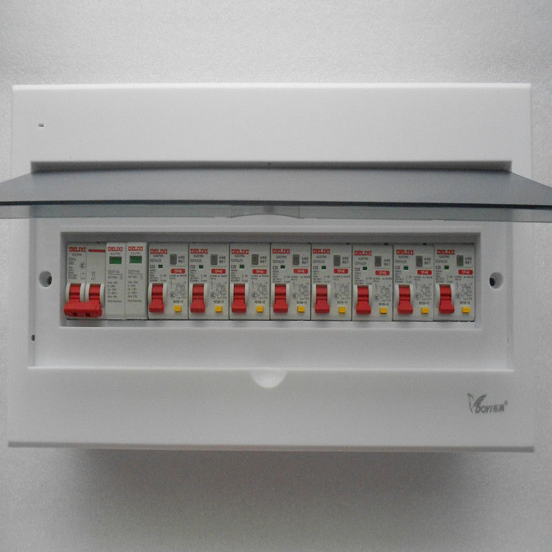 20-circuit strong current box, luxury lightning protection and leakage switch set, exposed and concealed household finished complete set of distribution box Specification drawing