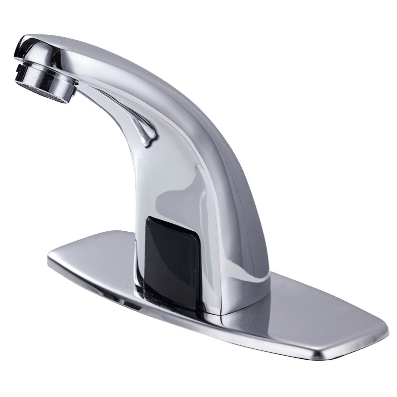 Fully automatic sensor faucet, cold and hot water intelligent sensor hand washing basin faucet, infrared medical faucet Item Picture