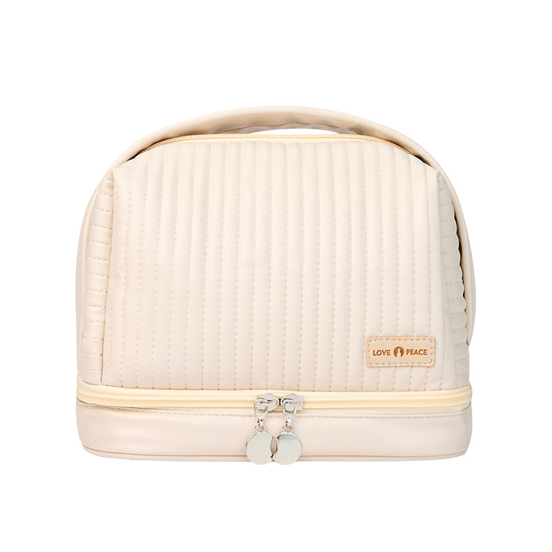 Runhui Toast Cake Makeup Bag with dry and wet separation, Toiletries Bag, Makeup Storage Bag, starting from one Item Picture