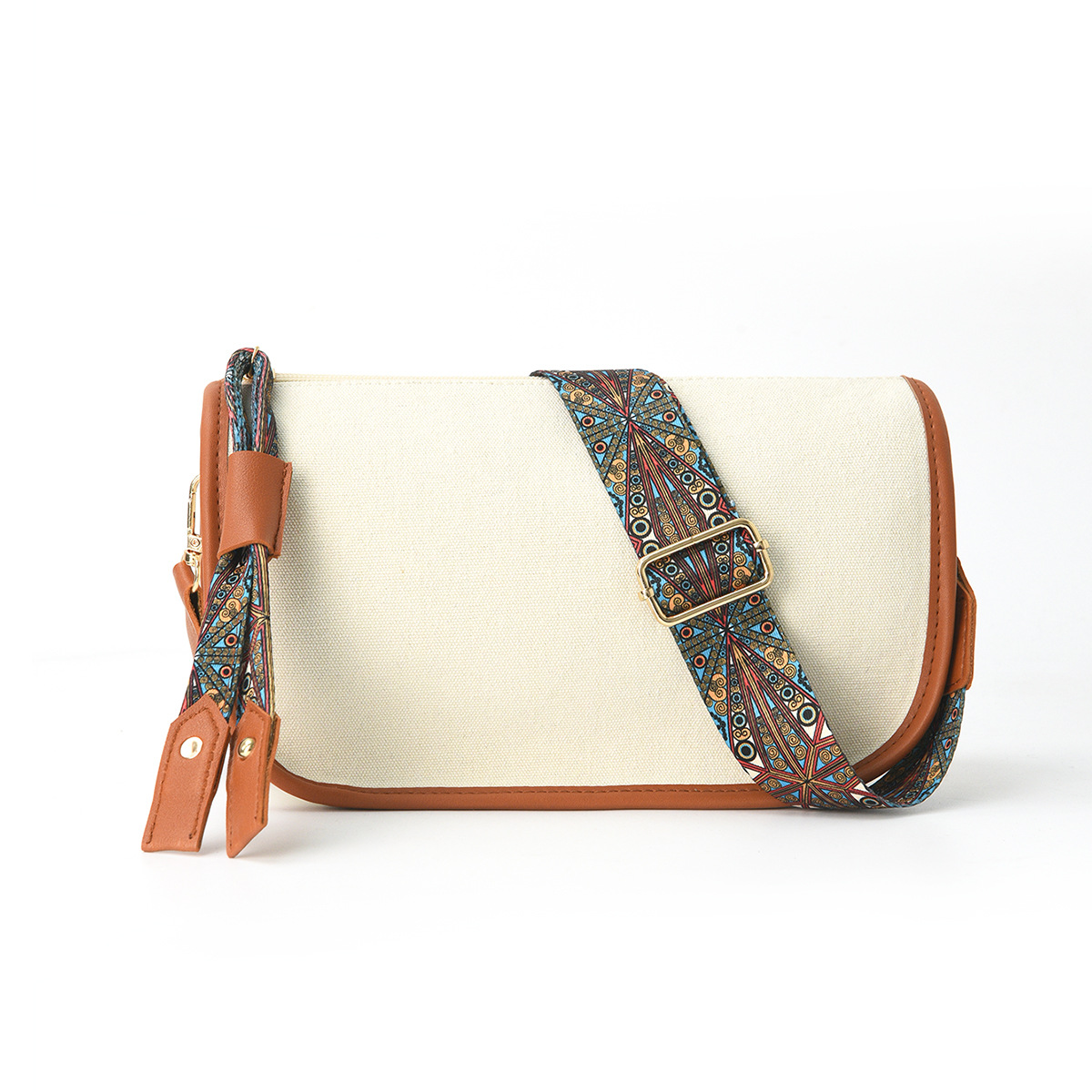Old Qianfeng large-capacity color-blocked crossbody bag Hobo bag, commuter bag, women's handbag crossbody bag Item Picture