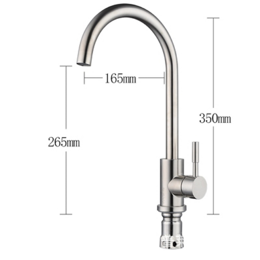 304 stainless steel ball bearing sink faucet, hot and cold sink faucet, anti-freezing and explosion-proof washbasin faucet Specification drawing